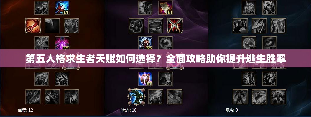 第五人格求生者天賦如何選擇？全面攻略助你提升逃生勝率