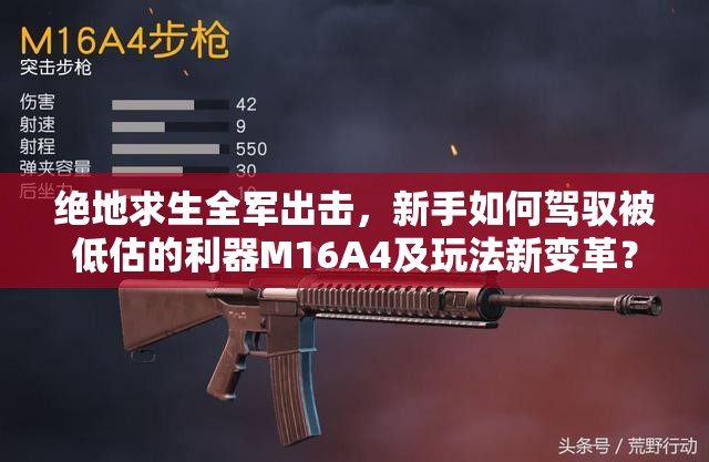 絕地求生全軍出擊，新手如何駕馭被低估的利器M16A4及玩法新變革？