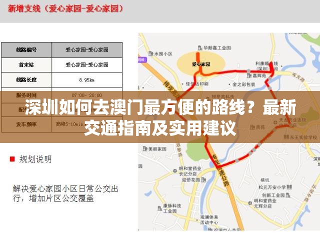 深圳如何去澳門最方便的路線？最新交通指南及實用建議