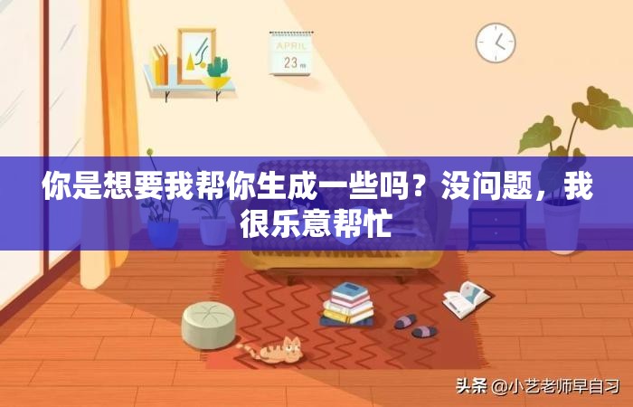 你是想要我?guī)湍闵梢恍﹩?？沒問題，我很樂意幫忙