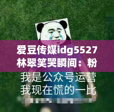 愛豆傳媒idg5527林翠笑哭瞬間：粉絲熱議的搞笑表情包背后的故事