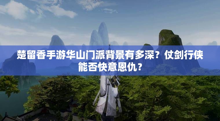 楚留香手游華山門派背景有多深？仗劍行俠能否快意恩仇？