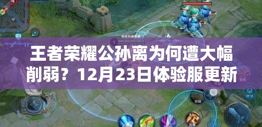 王者榮耀公孫離為何遭大幅削弱？12月23日體驗(yàn)服更新揭秘