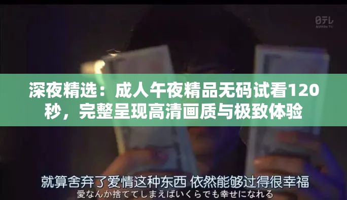深夜精選：成人午夜精品無碼試看120秒，完整呈現(xiàn)高清畫質(zhì)與極致體驗