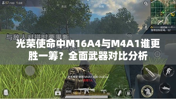 光榮使命中M16A4與M4A1誰更勝一籌？全面武器對比分析