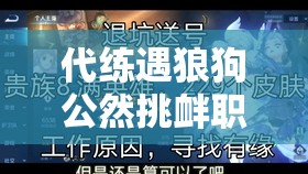 代練遇狼狗公然挑釁職業(yè)選手蕩浪，如何怒斬13次？深度攻略大揭秘！