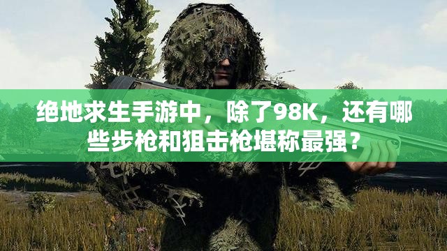 絕地求生手游中，除了98K，還有哪些步槍和狙擊槍堪稱最強？