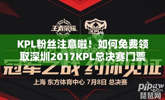 KPL粉絲注意啦！如何免費領(lǐng)取深圳2017KPL總決賽門票大揭秘？