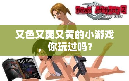 又色又爽又黃的小游戲，你玩過嗎？