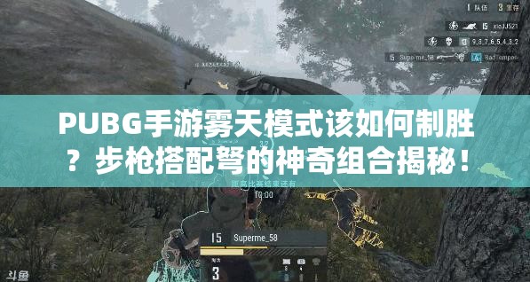 PUBG手游霧天模式該如何制勝？步槍搭配弩的神奇組合揭秘！