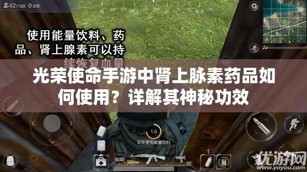 光榮使命手游中腎上脈素藥品如何使用？詳解其神秘功效