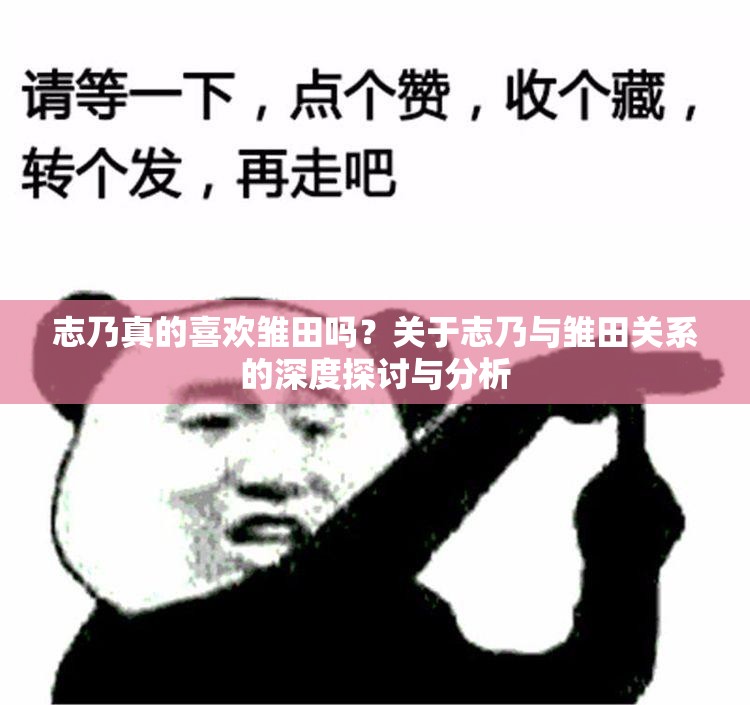 志乃真的喜歡雛田嗎？關(guān)于志乃與雛田關(guān)系的深度探討與分析