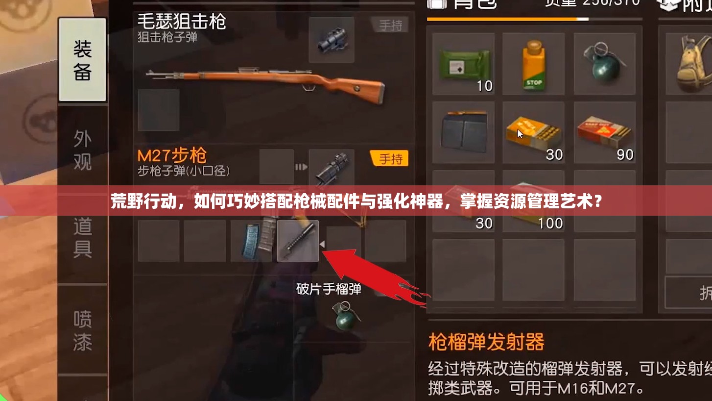 荒野行動(dòng)，如何巧妙搭配槍械配件與強(qiáng)化神器，掌握資源管理藝術(shù)？