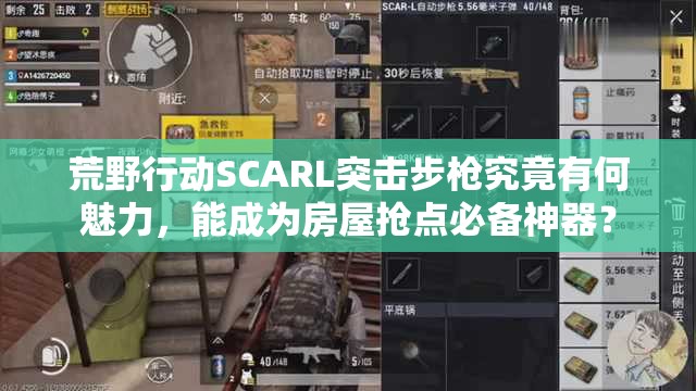 荒野行動SCARL突擊步槍究竟有何魅力，能成為房屋搶點必備神器？