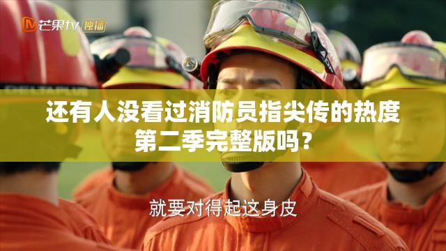 還有人沒看過消防員指尖傳的熱度第二季完整版嗎？