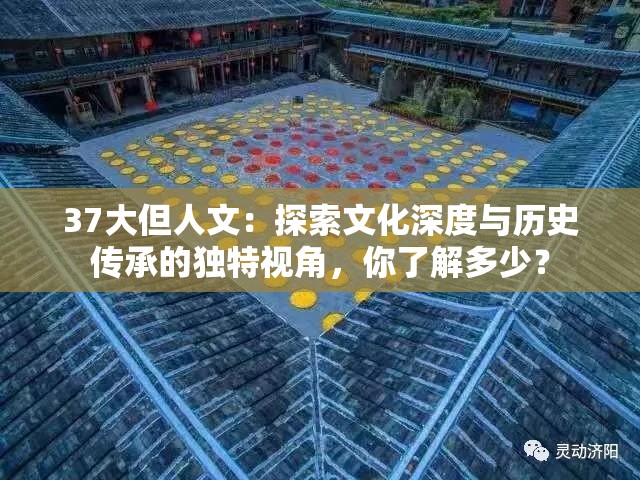 37大但人文：探索文化深度與歷史傳承的獨特視角，你了解多少？