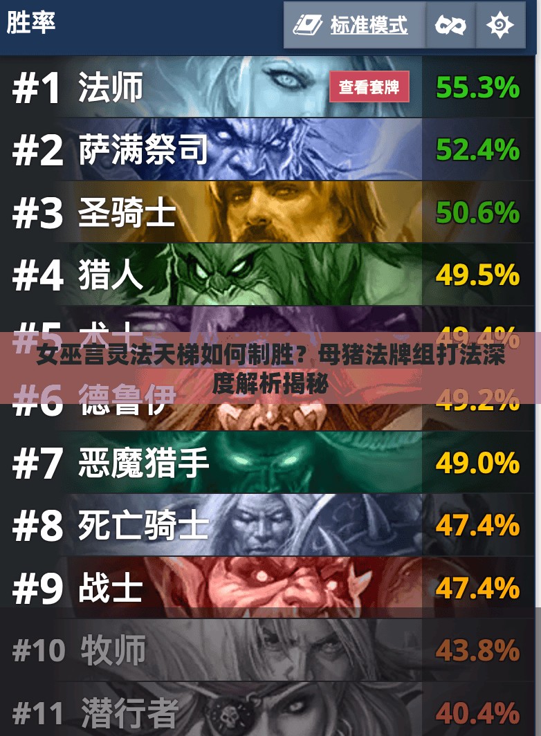 女巫言靈法天梯如何制勝？母豬法牌組打法深度解析揭秘