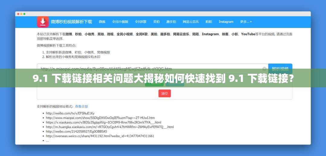 9.1 下載鏈接相關(guān)問題大揭秘如何快速找到 9.1 下載鏈接？