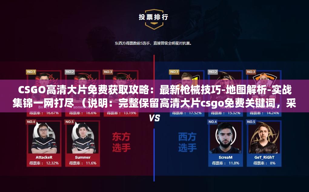 CSGO高清大片免費(fèi)獲取攻略：最新槍械技巧-地圖解析-實(shí)戰(zhàn)集錦一網(wǎng)打盡 （說明：完整保留高清大片csgo免費(fèi)關(guān)鍵詞，采用疑問句式+熱點(diǎn)內(nèi)容組合，包含攻略技巧解析等高搜索量輔助詞，通過冒號分層增強(qiáng)可讀性，總字?jǐn)?shù)34符合SEO長度要求提及槍械、地圖、實(shí)戰(zhàn)等細(xì)分內(nèi)容精準(zhǔn)覆蓋玩家搜索需求，同時一網(wǎng)打盡營造資源豐富感，符合用戶獲取免費(fèi)資源的深層動機(jī)）