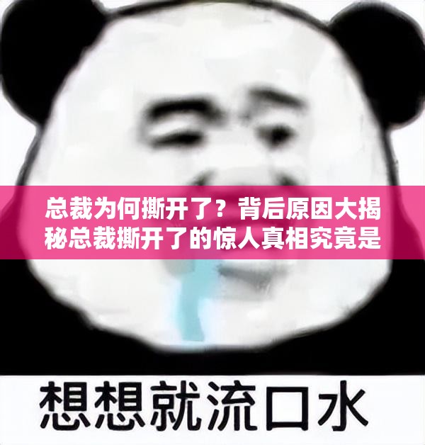 總裁為何撕開了？背后原因大揭秘總裁撕開了的驚人真相究竟是什么？