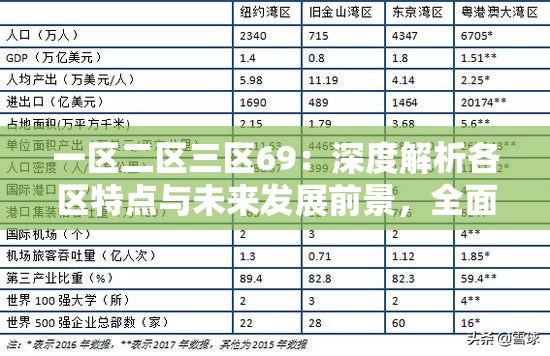 一區(qū)二區(qū)三區(qū)69：深度解析各區(qū)特點(diǎn)與未來發(fā)展前景，全面了解區(qū)域差異與機(jī)遇
