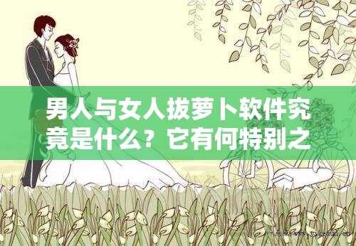 男人與女人拔蘿卜軟件究竟是什么？它有何特別之處和功能？快來(lái)一探究竟
