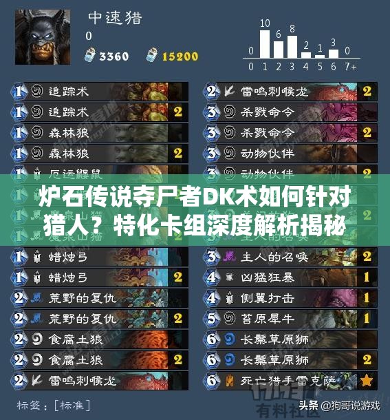爐石傳說(shuō)奪尸者DK術(shù)如何針對(duì)獵人？特化卡組深度解析揭秘