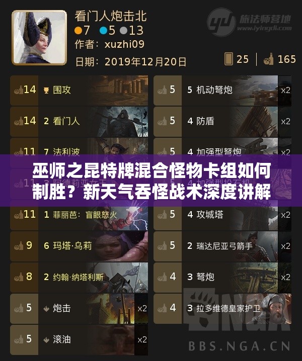 巫師之昆特牌混合怪物卡組如何制勝？新天氣吞怪戰(zhàn)術(shù)深度講解