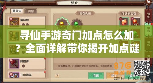 尋仙手游奇門加點(diǎn)怎么加？全面詳解帶你揭開加點(diǎn)謎團(tuán)！