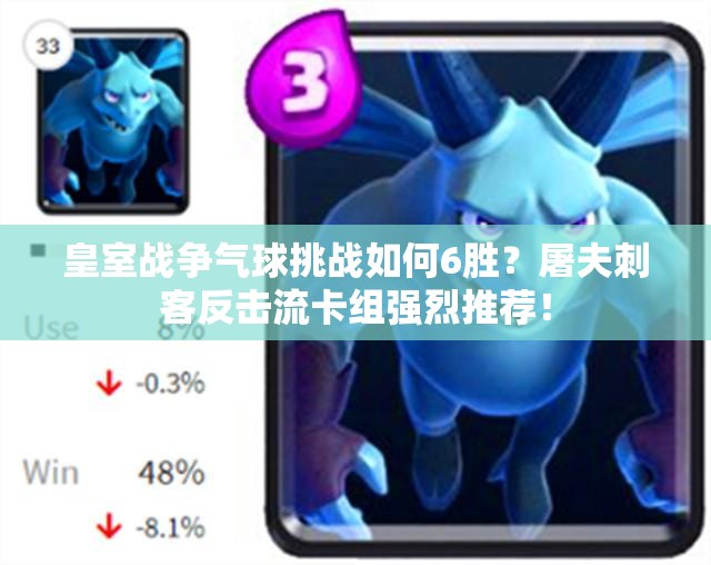 皇室戰(zhàn)爭氣球挑戰(zhàn)如何6勝？屠夫刺客反擊流卡組強(qiáng)烈推薦！
