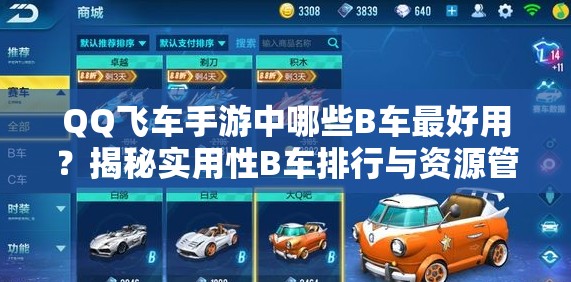 QQ飛車手游中哪些B車最好用？揭秘實(shí)用性B車排行與資源管理秘訣