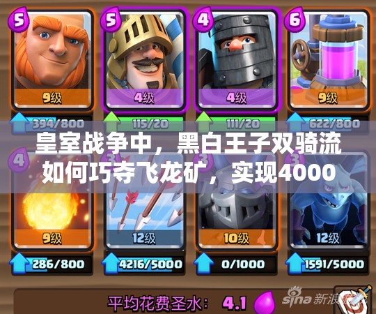 皇室戰(zhàn)爭中，黑白王子雙騎流如何巧奪飛龍礦，實現(xiàn)4000資源管理的巔峰策略？