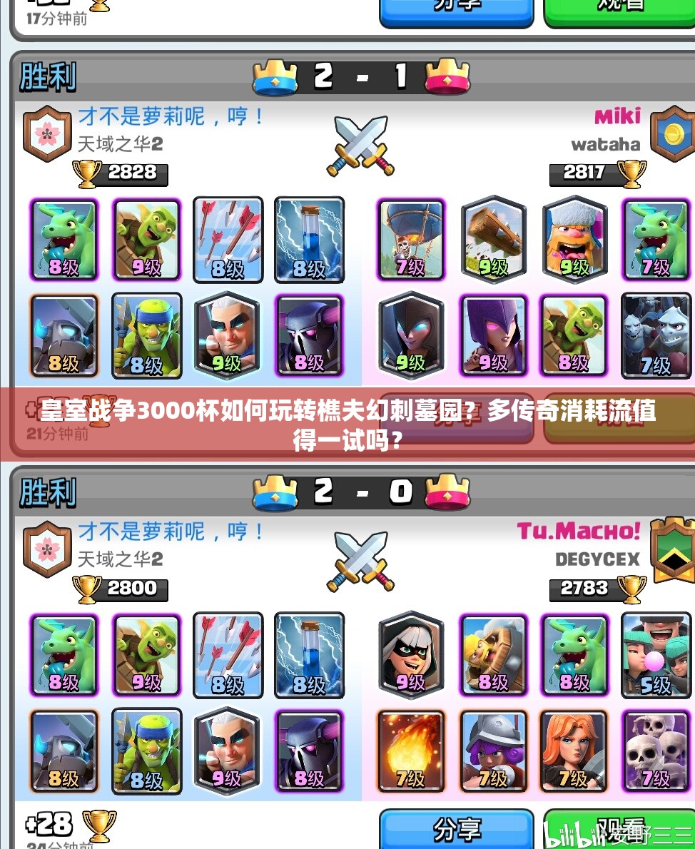 皇室戰(zhàn)爭3000杯如何玩轉(zhuǎn)樵夫幻刺墓園？多傳奇消耗流值得一試嗎？