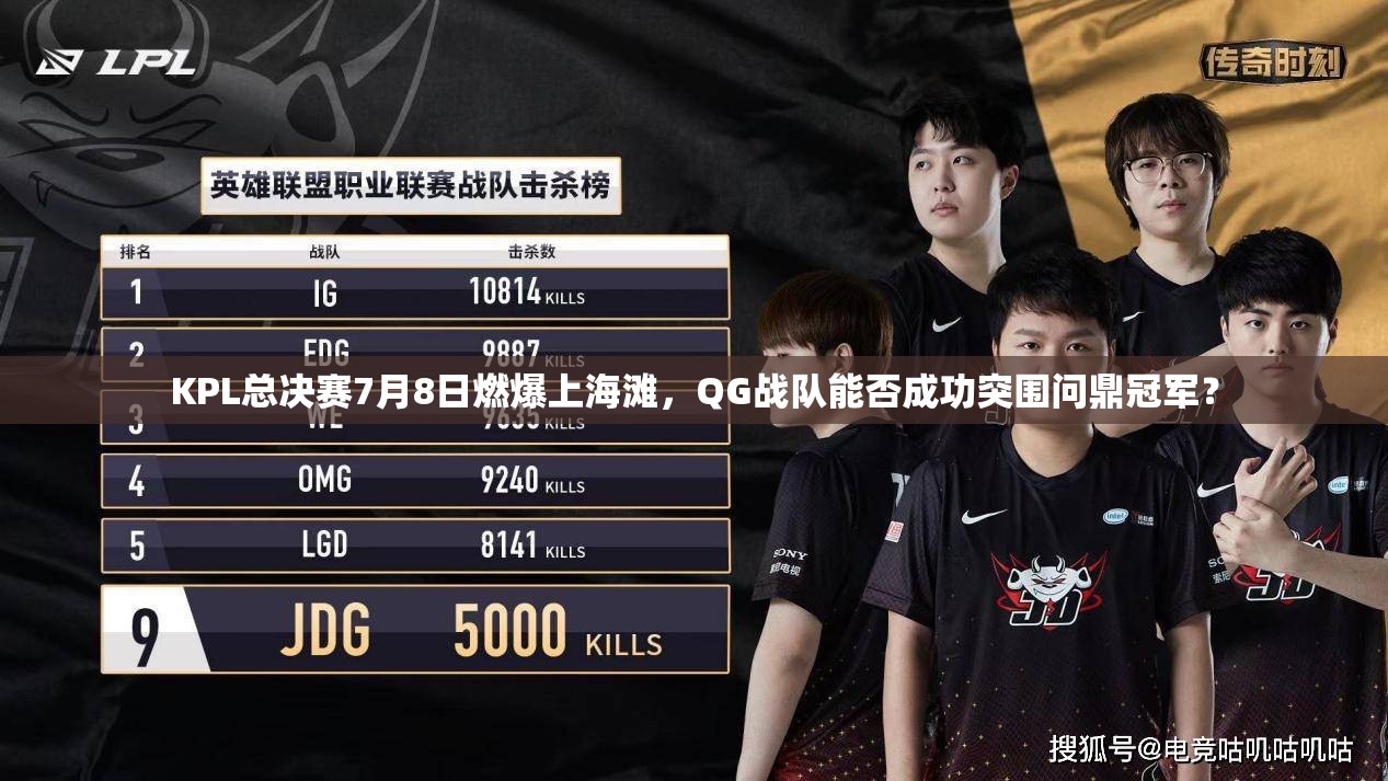 KPL總決賽7月8日燃爆上海灘，QG戰(zhàn)隊(duì)能否成功突圍問鼎冠軍？