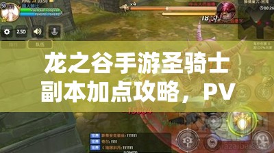 龍之谷手游圣騎士副本加點攻略，PVE技能如何歷經(jīng)演變成為制勝關(guān)鍵？
